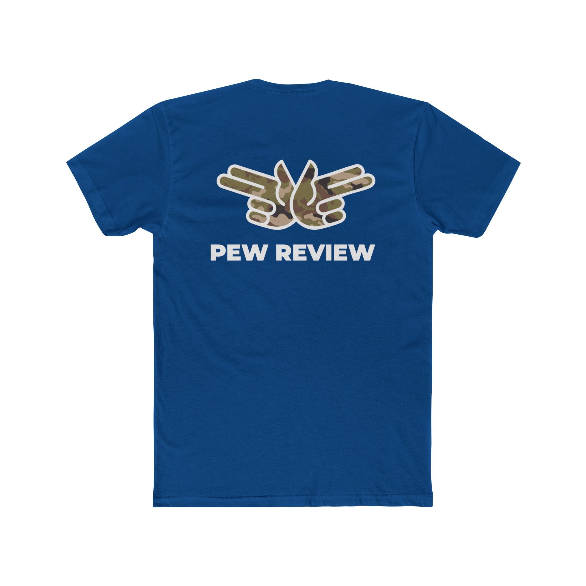 HUA! U.S. Air Force Tee — Back 'Pew Review' Camo Logo Shirt