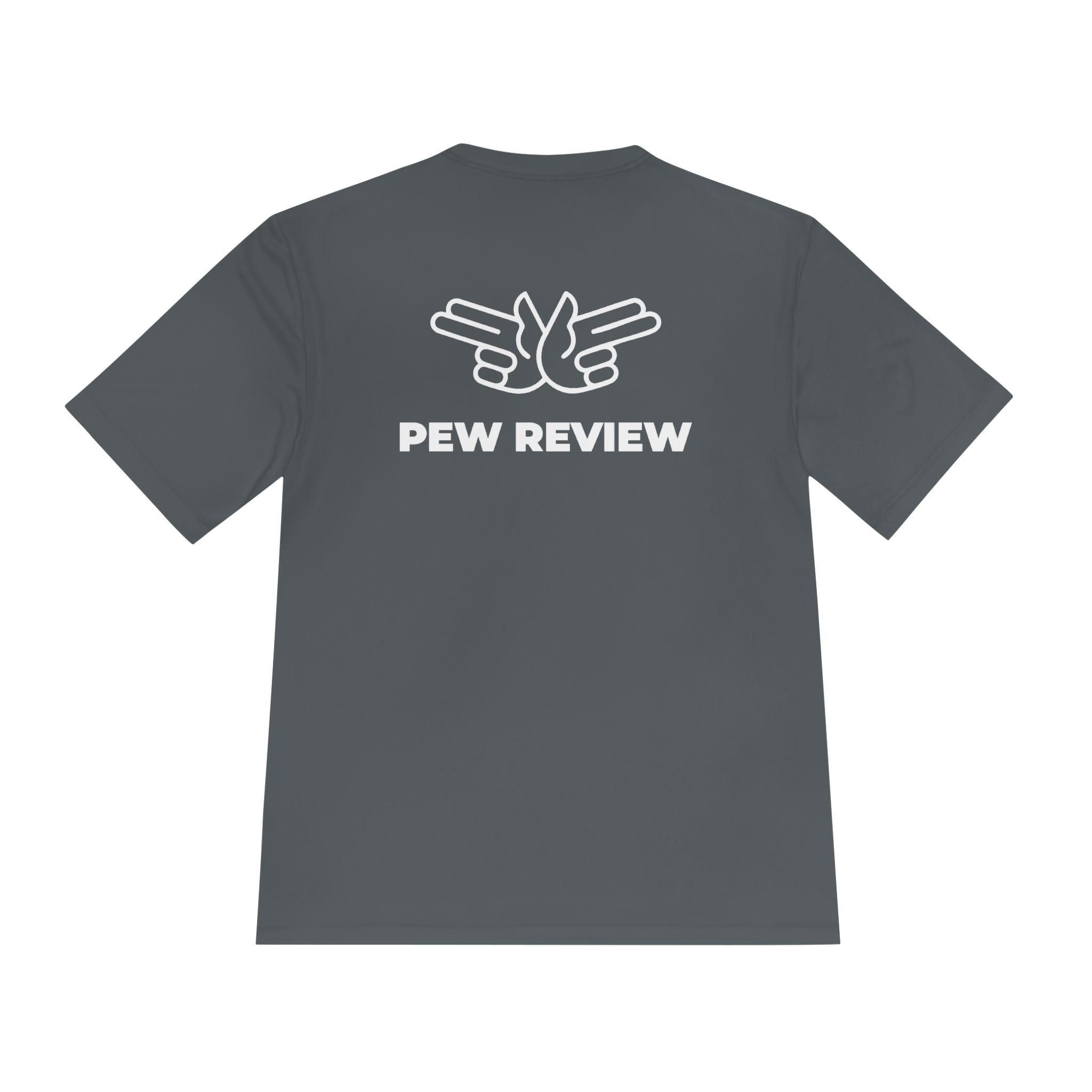 !stPointofPew/Pew Review Moisture-Wicking Tee — “Stay Armed Stay Blessed” Graphic