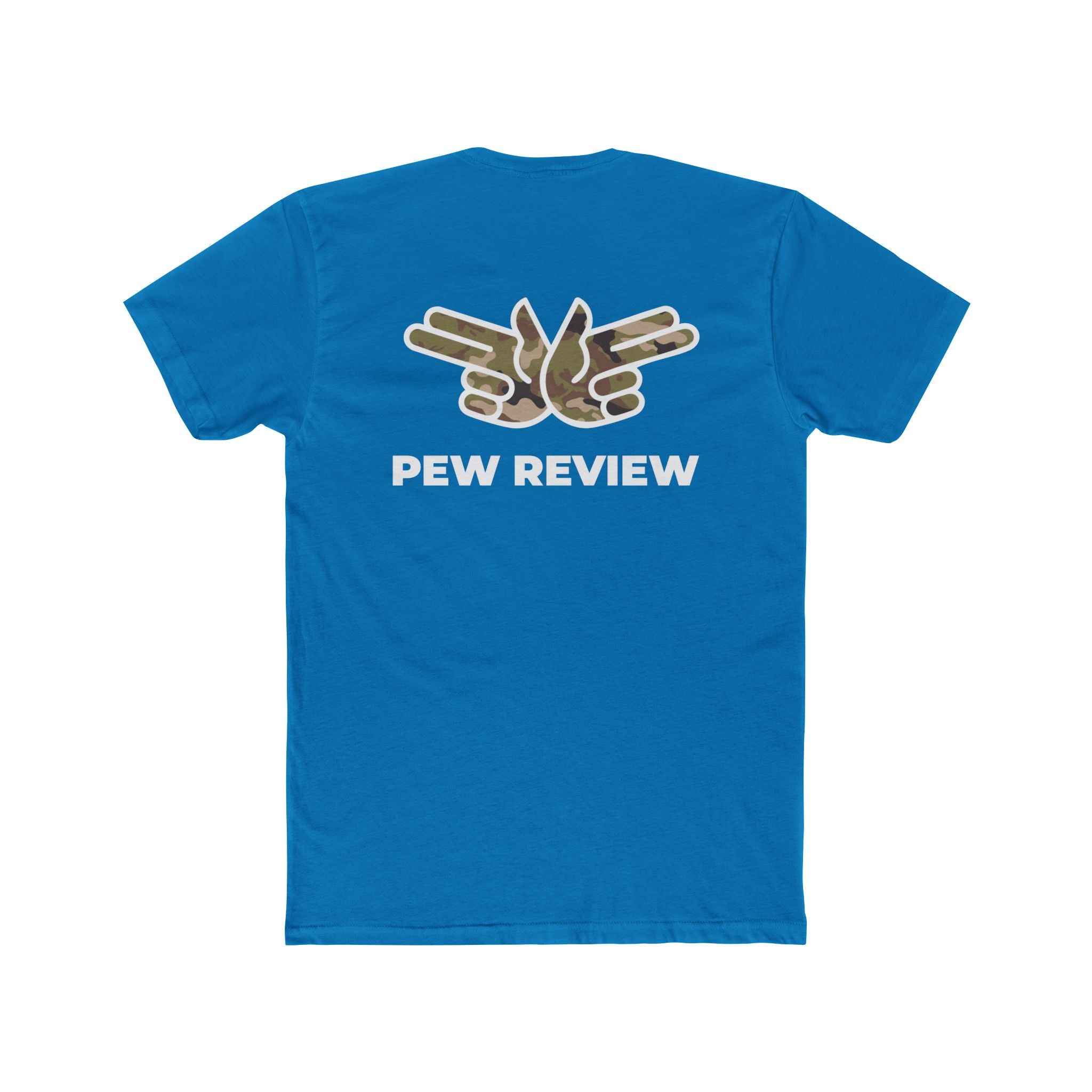HUA! U.S. Air Force Tee — Back 'Pew Review' Camo Logo Shirt