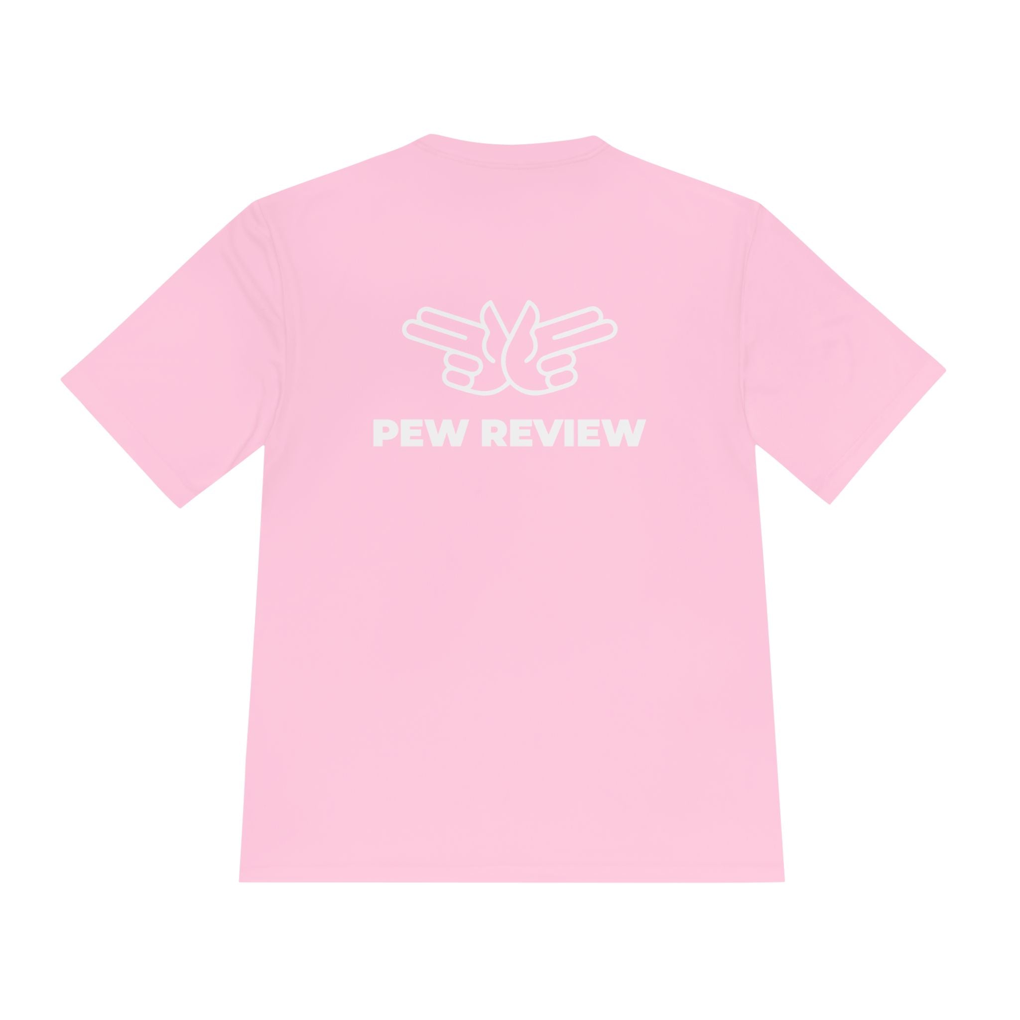 Pew Review Target Shooter Graphic Tee — Skull Gunslinger Design
