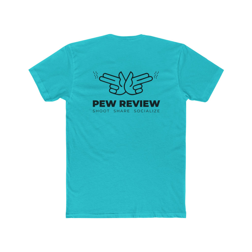 Lowkey Prepared Collab Tee — "Pew Review" Graphic Cotton Crew Shirt