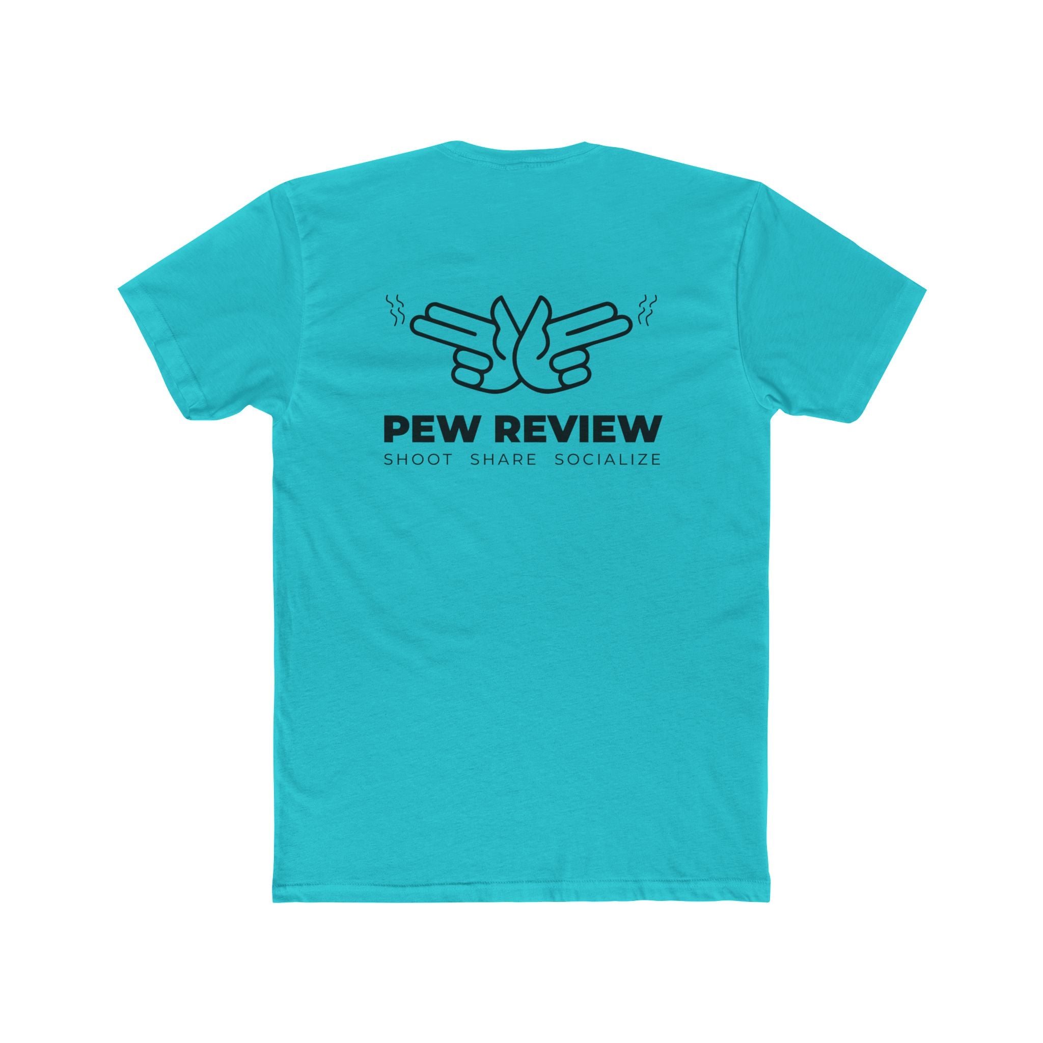 Lowkey Prepared Collab Tee — "Pew Review" Graphic Cotton Crew Shirt