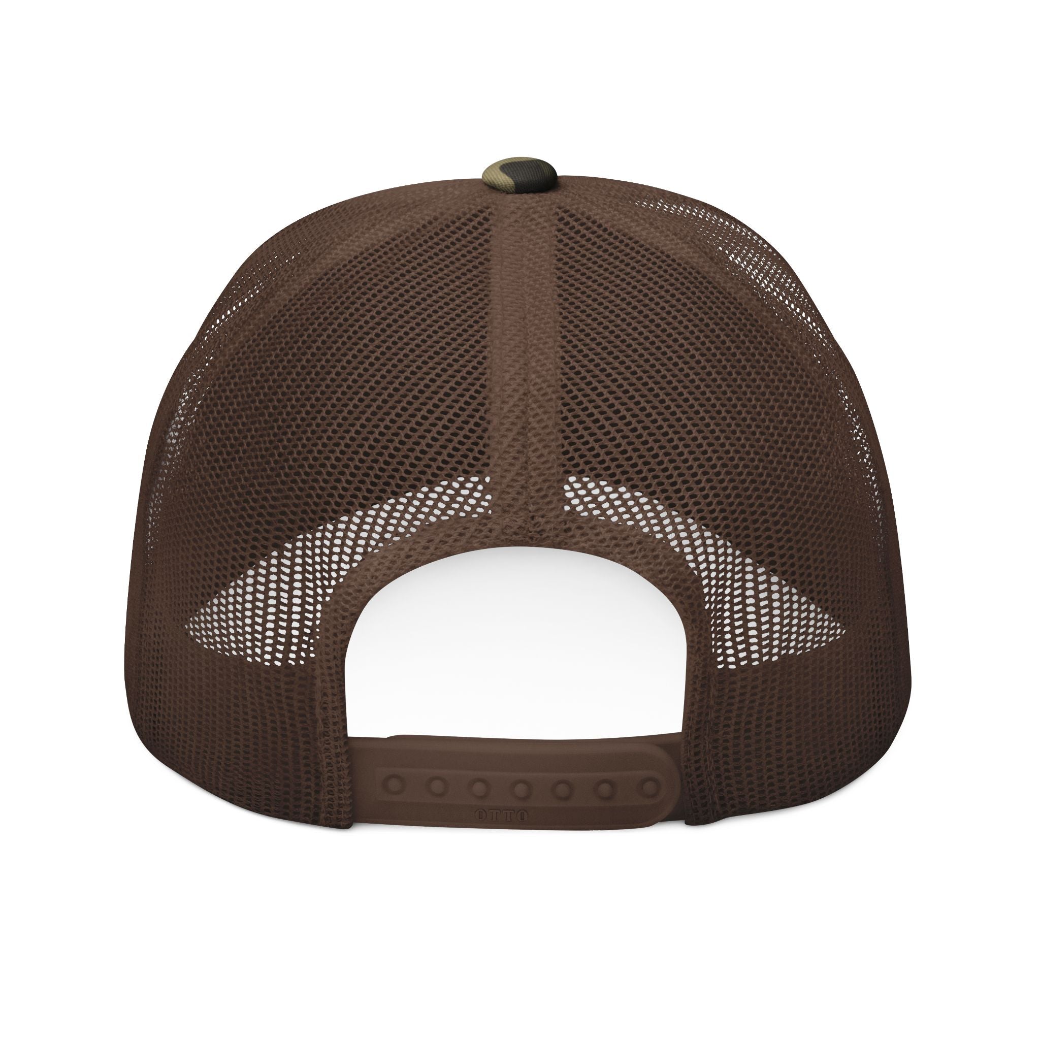 Pew Review Camouflage Trucker Hat — Embroidered "Pew Review" Logo Cap