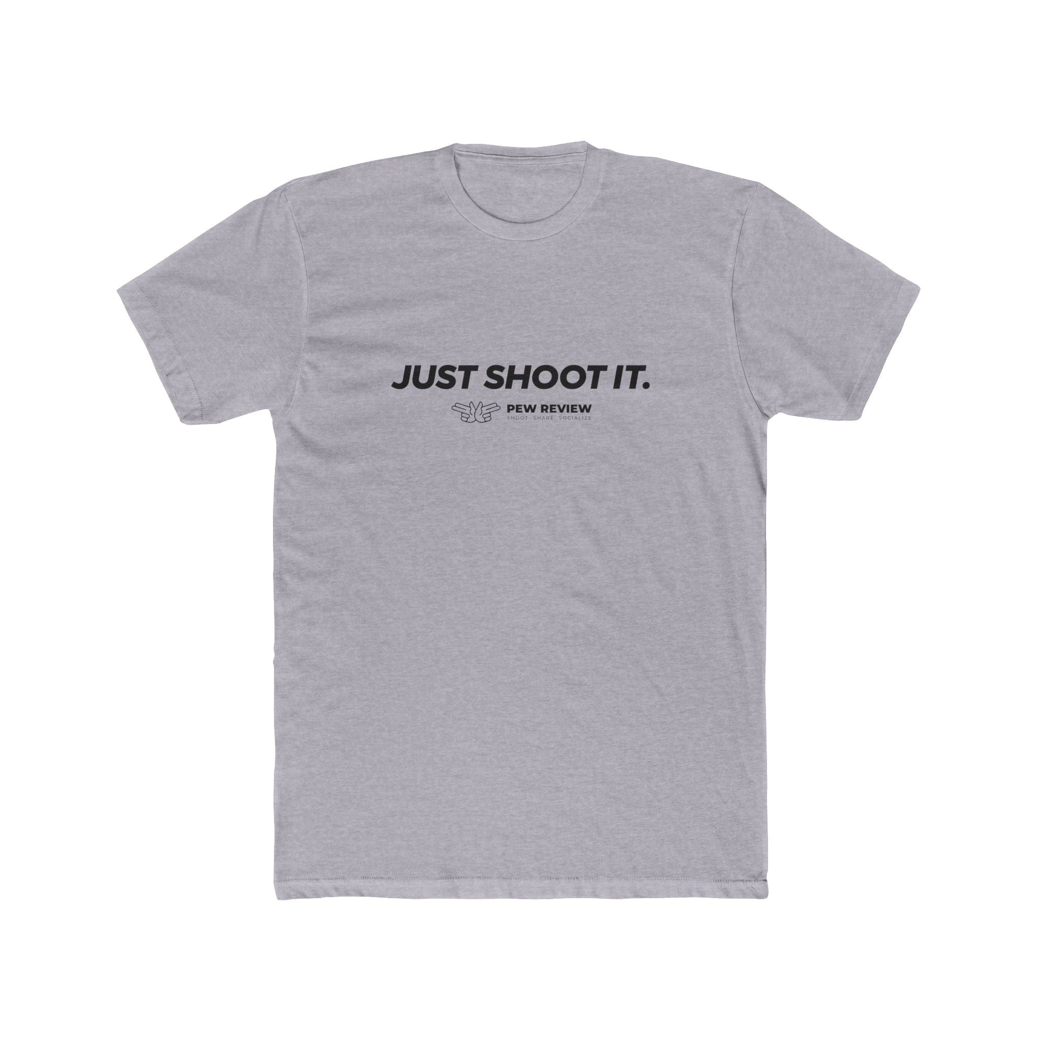 Just Shoot It text tee | Target Silhouette Hands back print T‑Shirt