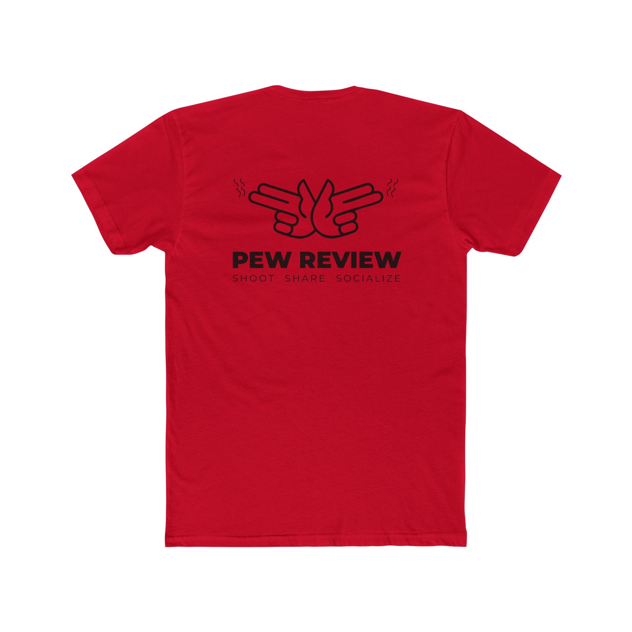 Lowkey Prepared Collab Tee — "Pew Review" Graphic Cotton Crew Shirt
