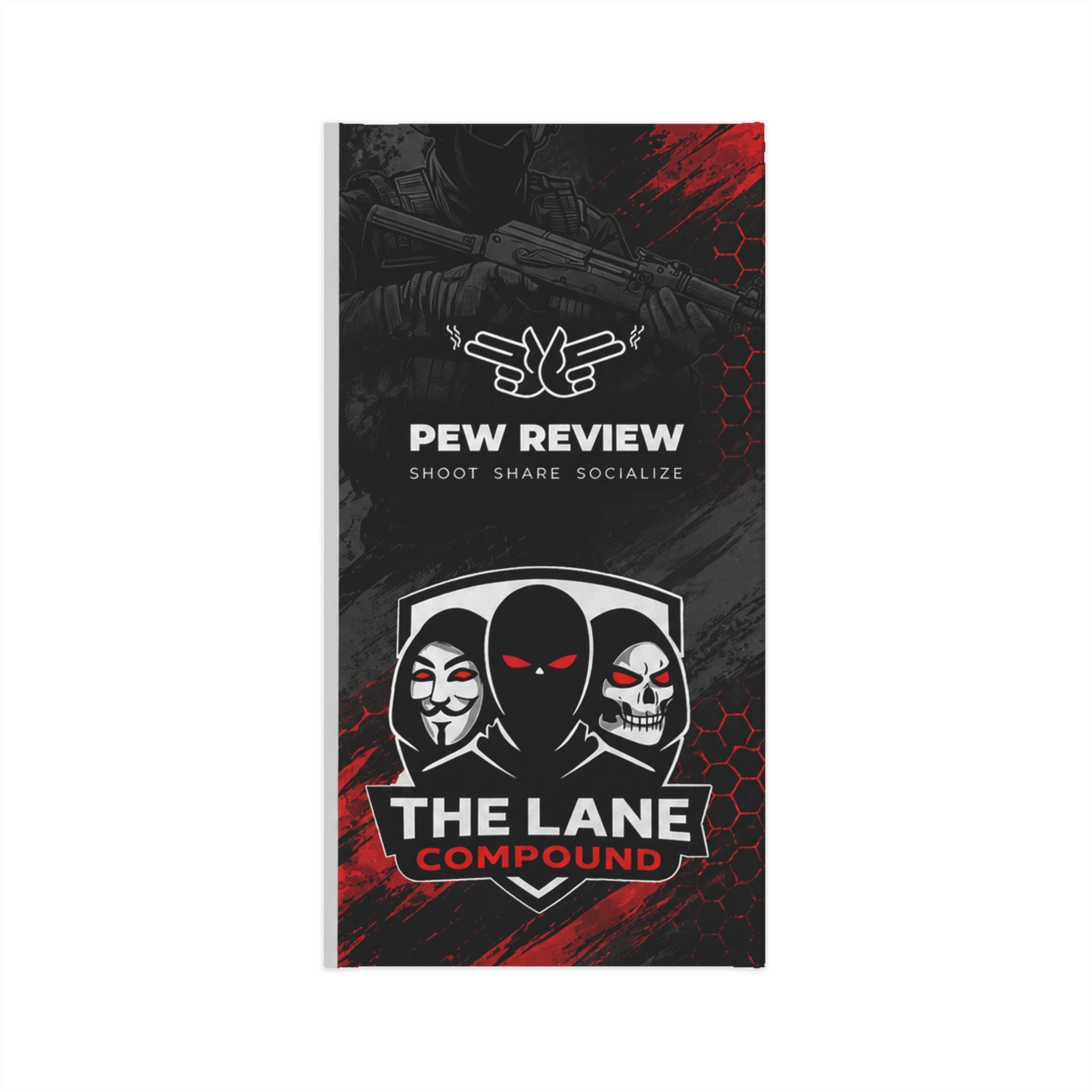 The Lane Compound 'Pew Review' Skull Face Cover- Neck Gaiter