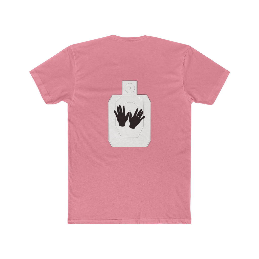 Just Shoot It text tee | Target Silhouette Hands back print T‑Shirt