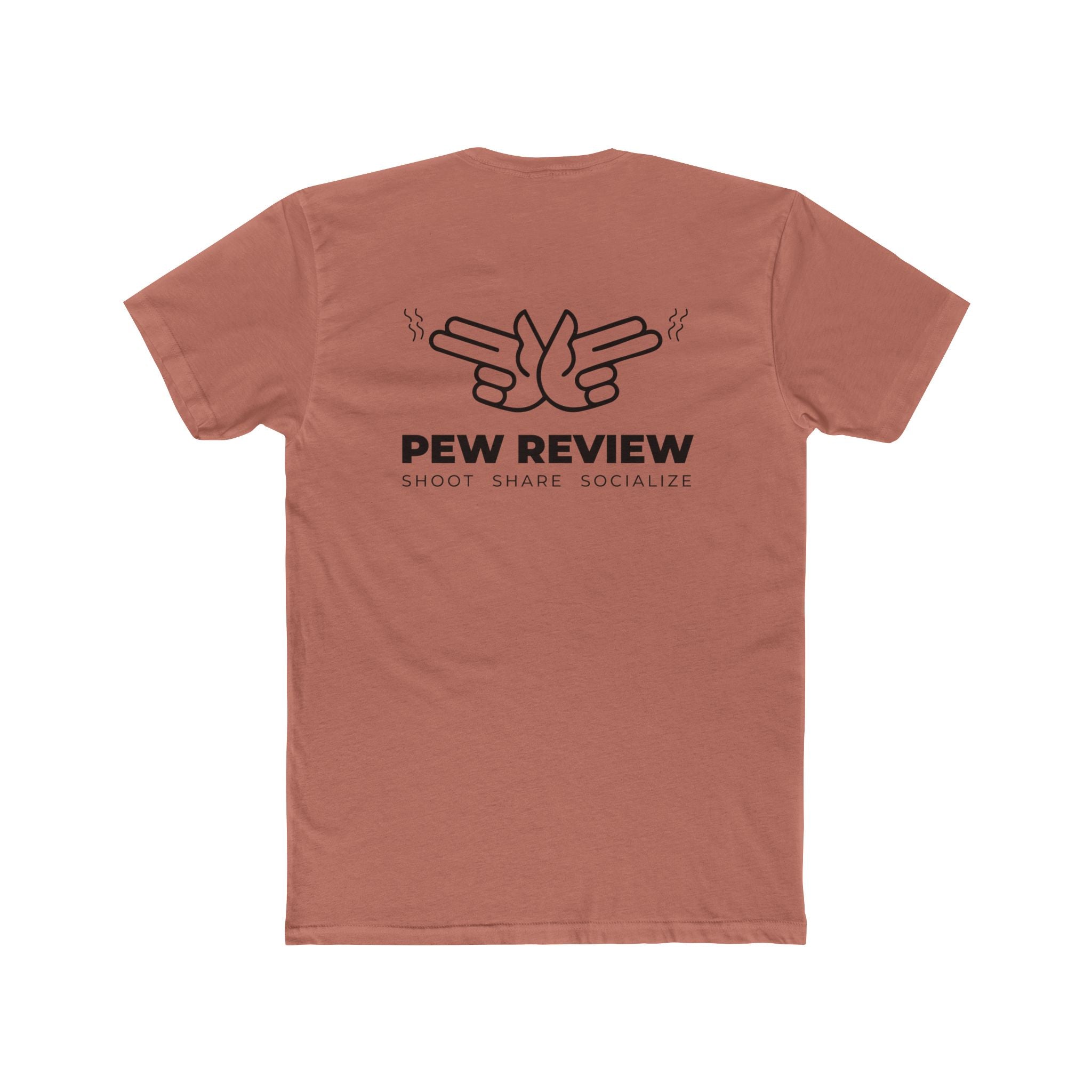 Lowkey Prepared Collab Tee — "Pew Review" Graphic Cotton Crew Shirt