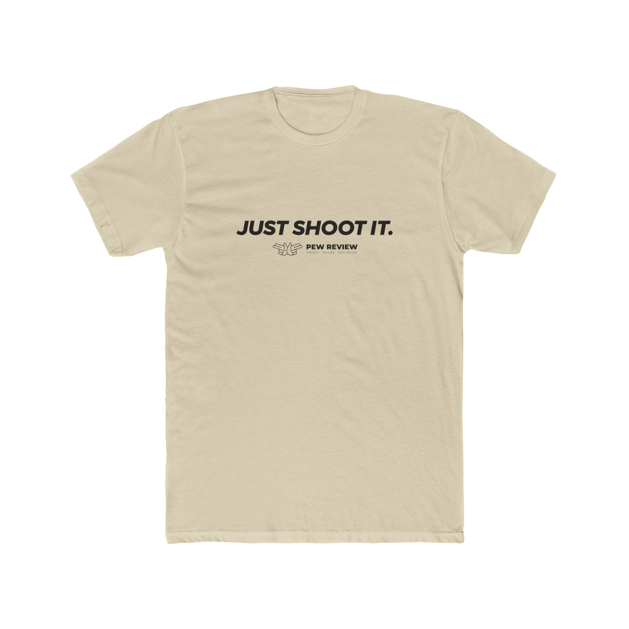 Just Shoot It text tee | Target Silhouette Hands back print T‑Shirt
